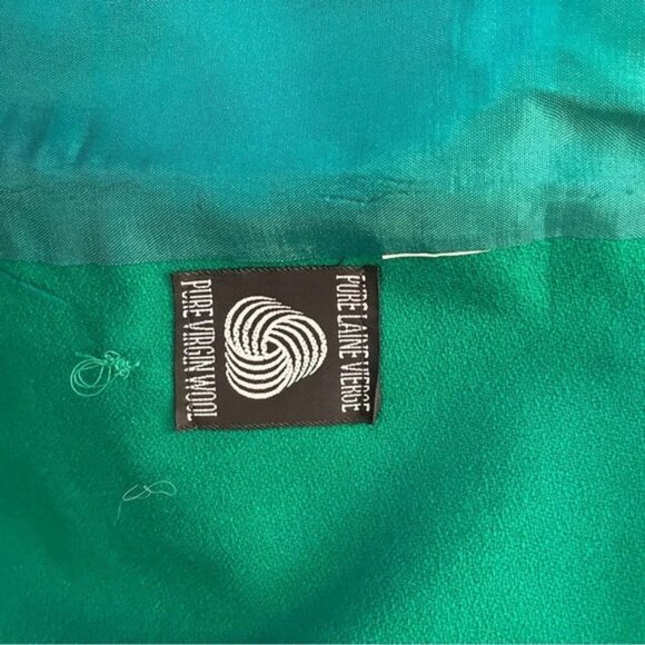 Vintage Braemar by Jeremy Scott Green Wool Blazer  Skirt Co-Ord Set - Picture 4 of 14